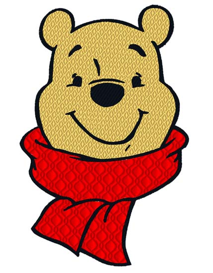 Pooh with Scarf